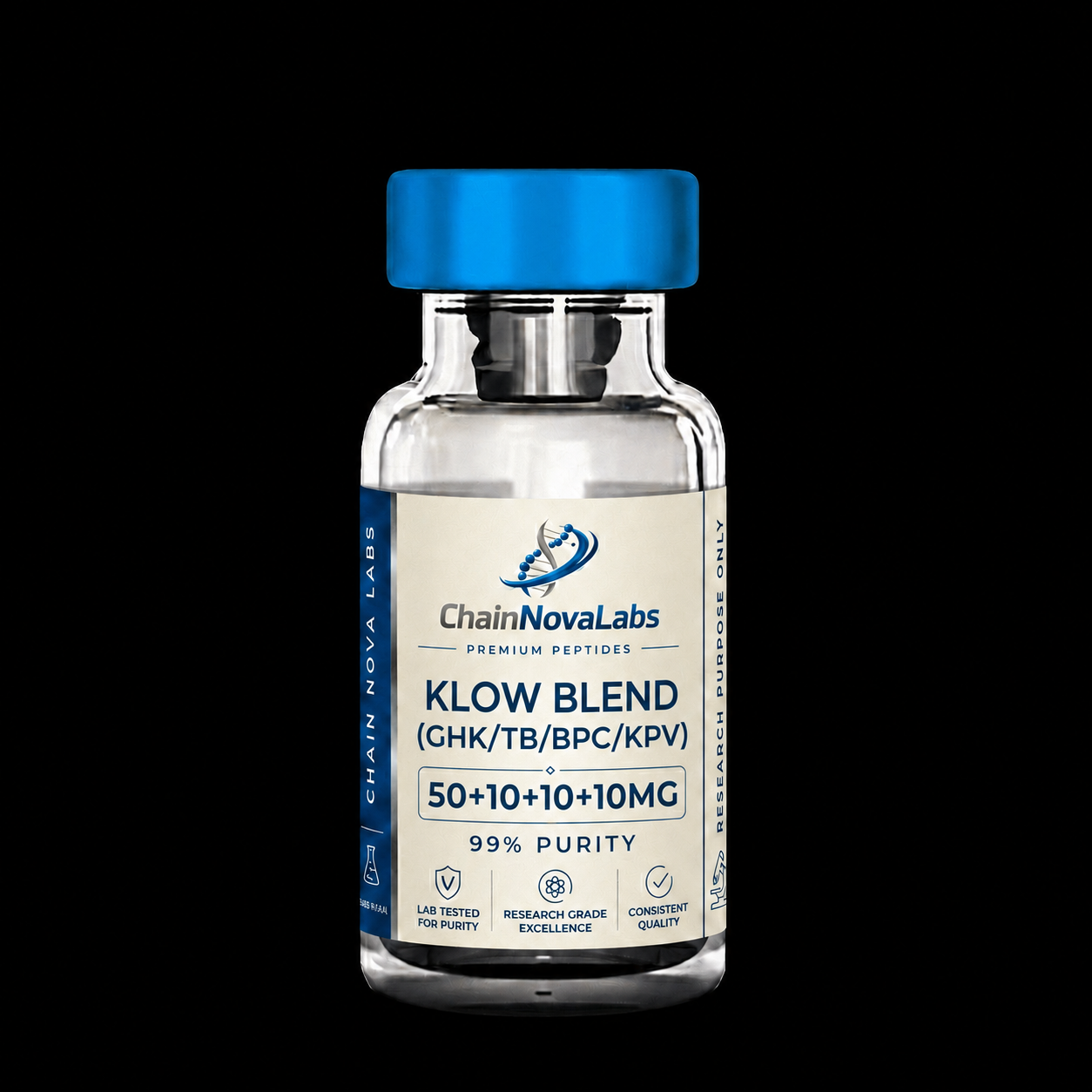 KLOW Blend research peptide vial