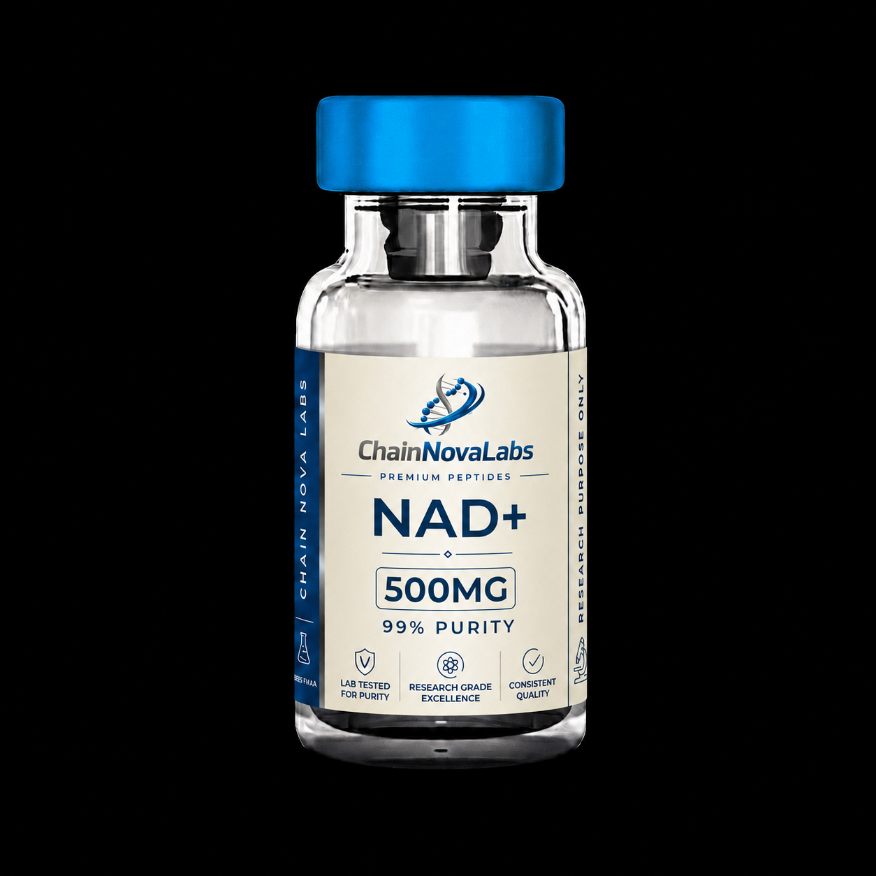 NAD+ research peptide vial