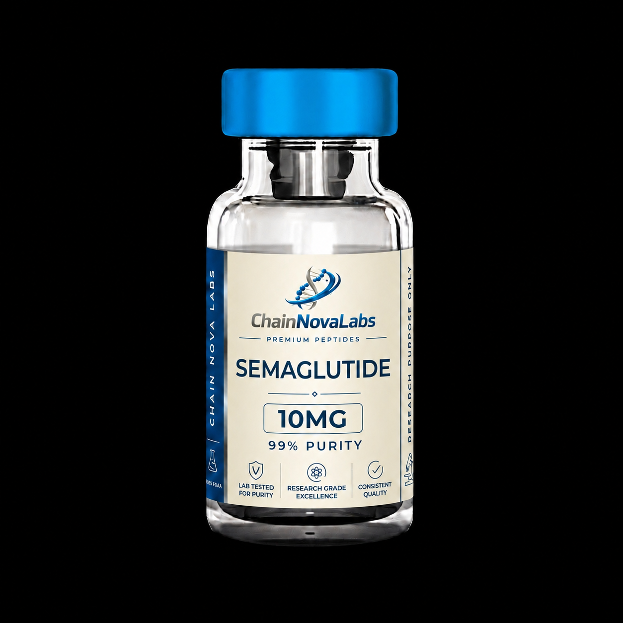 Semaglutide research peptide vial
