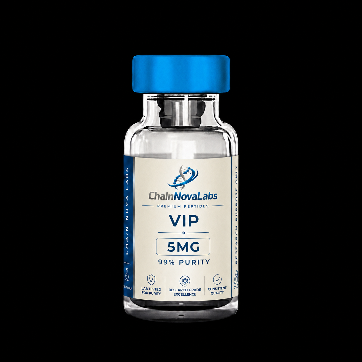 VIP research peptide vial